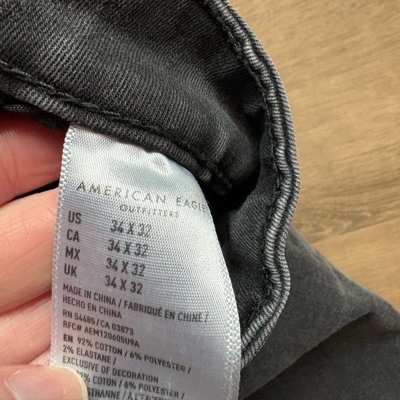 Men’s American Eagle Next Level Flex Gray Stretch Denim - Picture 6 of 9